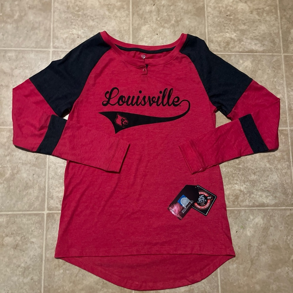 Top of the world Louisville Cardinals long sleeve varsity T shirt